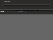 Tablet Screenshot of in-site.com